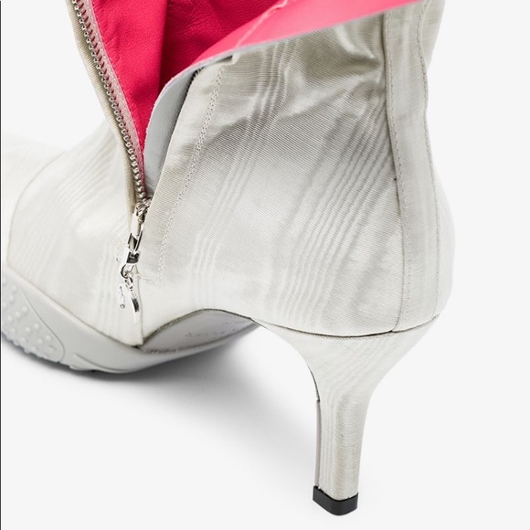 ❌SOLD❌ New Marine Serre Grey 50 Moiré Knee High Boots - Picture 5 of 11